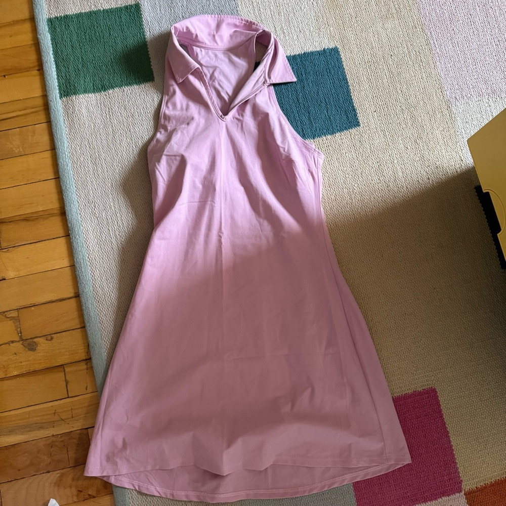 Abercrombie & Fitch Pink Smocked Halter Mini Dress